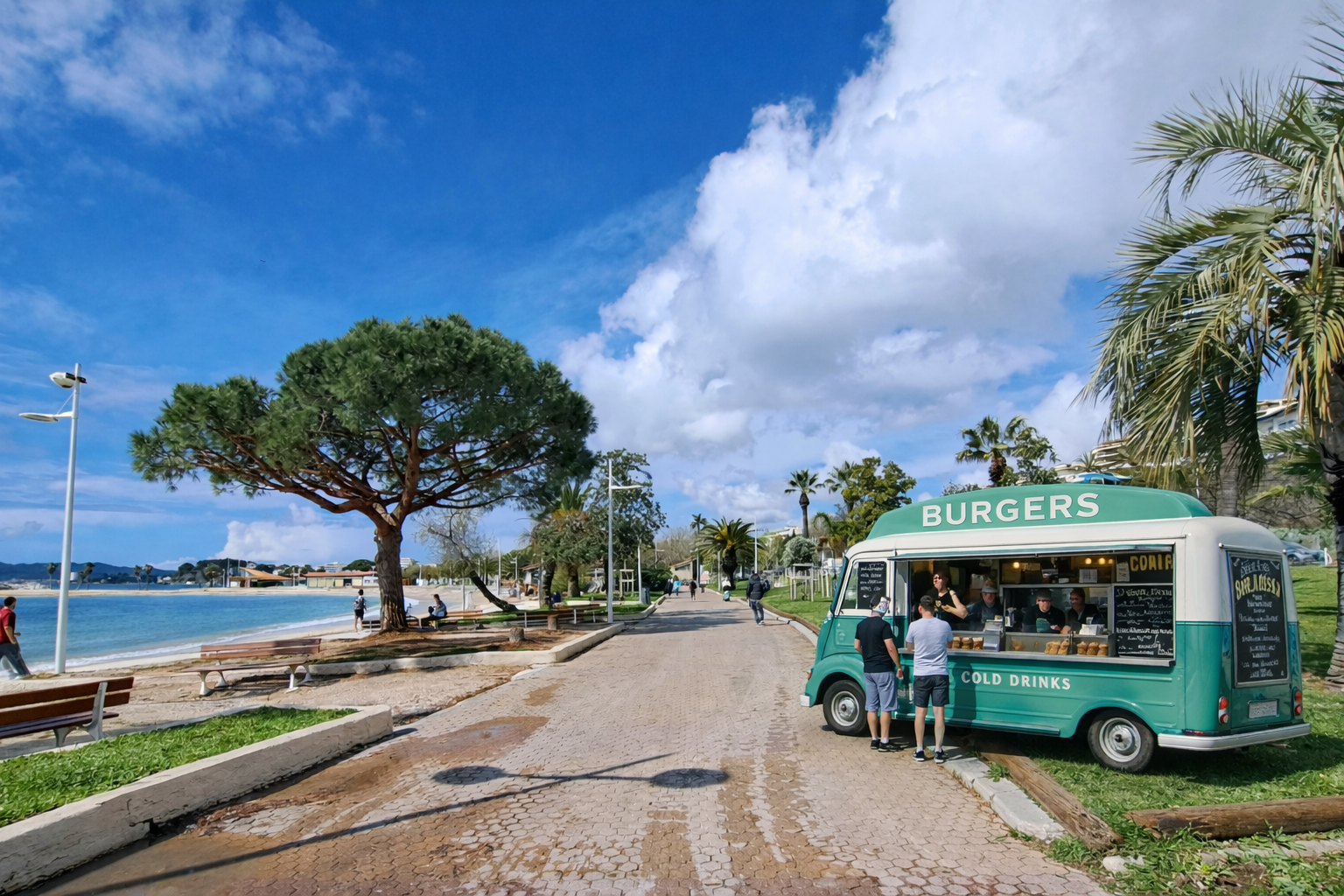 location food truck vintage toulon
